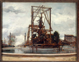 Victor-Marec-1899-jules-dalou-place-de-la-nation-republikas-triumfa-pieminekļa novietošana 1899. gadā-art-print-fine-art-reproduction- sienas māksla