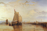 jmw-turner-1818从鹿特丹流失或多德雷赫特的分组包船是淡淡的艺术印刷精美的艺术复制品墙艺术id amclmah1p