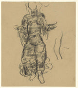 leo-gestel-1891-素描杂志-与穿着窗帘的女人一起学习艺术印刷品美术复制品墙艺术 id-amcwlnpn0