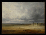 喬治米歇爾 1827 年風景與耕地和村莊藝術印刷品美術複製品牆藝術 id-amdo3k4tt