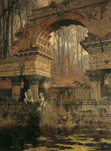Carl-Moll-1892-ben a-Roman-rom-in-Schonbrunn-art-print-finom-art-reprodukció-fal-art-id-ameenqenz