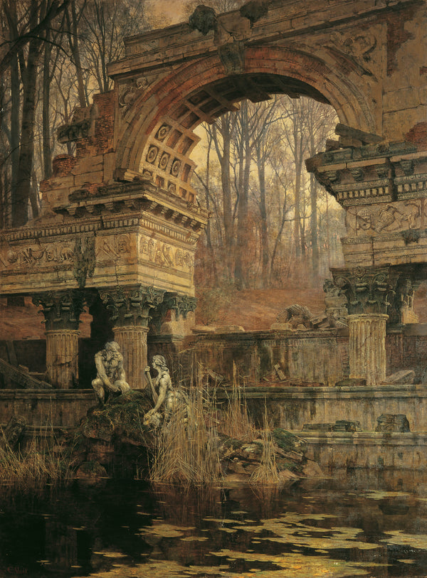 carl-moll-1892-the-roman-ruins-in-schonbrunn-art-print-fine-art-reproduction-wall-art-id-ameenqenz