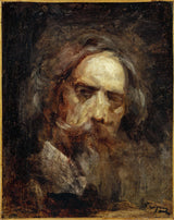 Jean-Baptiste-carpeaux-1874-自画像艺术印刷美术复制品墙壁艺术