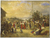 kilian-zoll-1852-midtsommer-dans-på-rattvik-kunsttrykk-fin-kunst-reproduksjon-veggkunst-id-amewybk8v