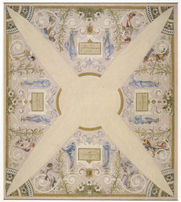 luc-olivier-merson-1888-sketch-for-the-staircase-of-the-festivals-of-the-city-hall-of-paris-february-art-print-fine-art-reproduction-wall-art