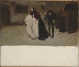 edwin-austini klooster-1895-kompositsiooni-uurimus-richard-gloucesteri hertsogile ja leedi Anne-kunstitrükk-peen-kunsti reprodutseerimine seinakunsti-id-amfacnxdi