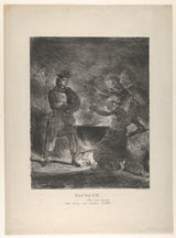 eugene-delacroix-1825-macbeth-consulting-the-witches-art-print-fine-art-reproductie-wall-art-id-amgu6193j
