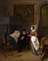 jaanuar-steen-1668-arstid-külastavad kunsti-print-kaunist kunsti-reproduktsiooni-seina-kunsti-id-amgzrieeci