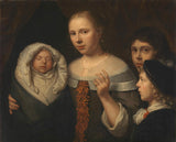 nepoznato-1650-portret-mlade-žene-sa-troje-umetnosti-otiska-likovne-umetnosti-reprodukcije-zidne-umetnosti-id-amhlgi5td
