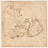 rembrandt-van-rijn-1648-ingel-ilmub-on Josepiks-unenäos-kunst-print-kunst-reprodutseerimine-seina-kunst-id-amieh1t39