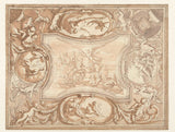mattheus-terwesten-1680-design-for-a-ceiling-poslikava-s-stranskim-umetniškim-tiskom-fine-umetniške reprodukcije-wall-art-id-amj8tr7pn