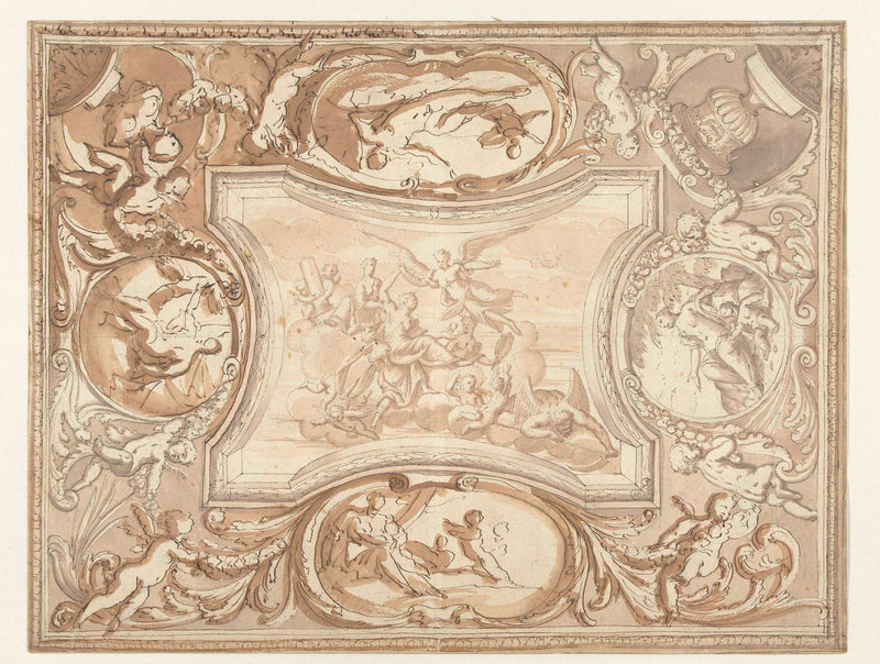 mattheus-terwesten-1680-design-for-a-ceiling-painting-with-side-art-print-fine-art-reproduction-wall-art-id-amj8tr7pn