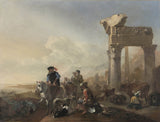 jan浸信会weenix 1648猎人附近废墟艺术印刷精美的艺术复制品墙壁艺术idamjnn59hx