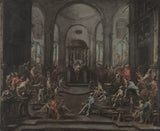 alessandro-magnasco-1735-interiör-av-en-synagoga-konsttryck-finkonst-reproduktion-väggkonst-id-amjpzvr3d