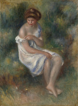 pierre-auguste-renoir-1900-the-bather-art-print-fine-art-reproduction-wall-art-id-amliuw675