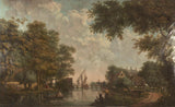 desconhecido-1776-três-enforcamentos-de-parede-com-uma-impressão-de-arte-de-paisagem-holandesa-reprodução-de-belas-artes-arte-de-parede-id-ammwrz0z0