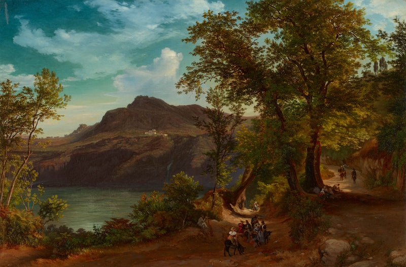 friedrich-loos-1854-monte-albano-beautiful-cable-art-print-fine-art-reproduction-wall-art-id-amn274pi3