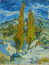 Vincent-van-gogh-1889-the-popler-på-Saint-Remy-art-print-fine-art-gjengivelse-vegg-art-id-amnjhp4zq