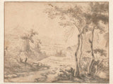okänd-1610-italiensk-landskapskonst-tryck-finkonst-reproduktion-väggkonst-id-amny628aa