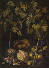pietro-paolo-bonzi-162-tihožitje-s-sadjem-in-vinotisko-umetnostjo