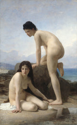 william-Adolphe-Bouguereau-1884-the-badende-art-print-fine-art-gjengivelse-vegg-art-id-amomatk5b