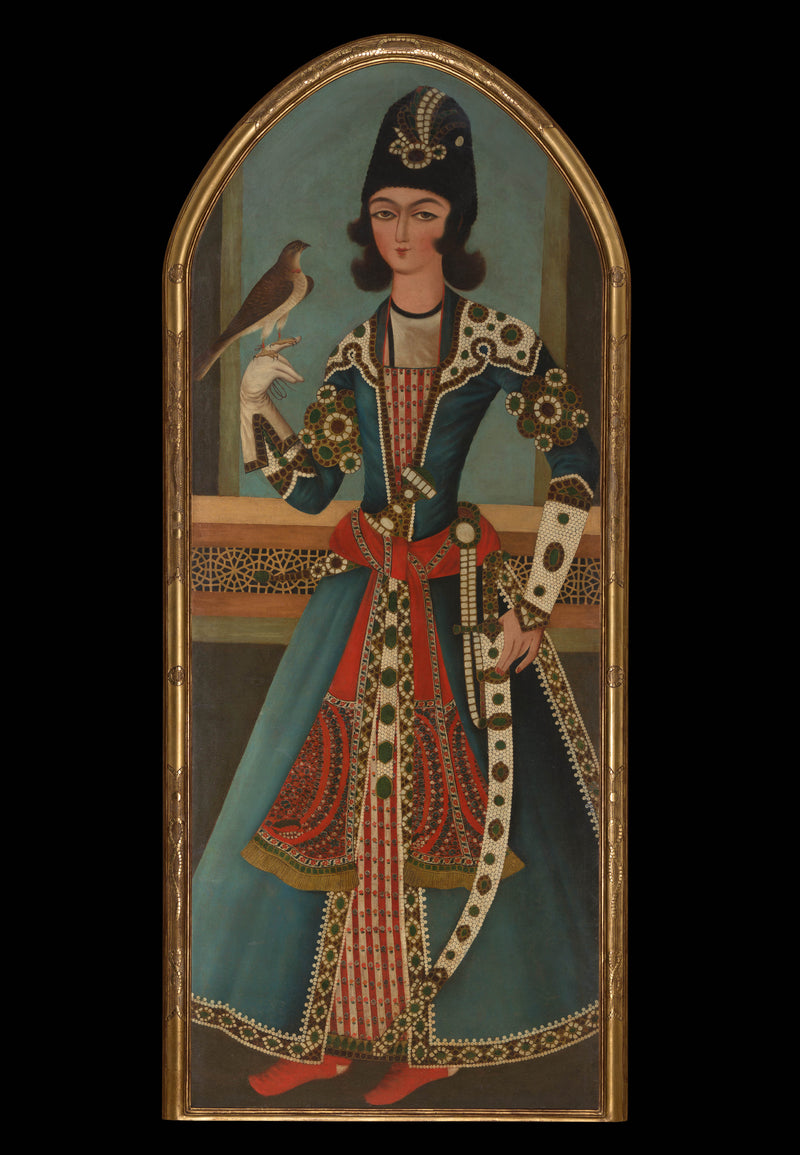 unknown-1820-prince-holding-a-falcon-art-print-fine-art-reproduction-wall-art-id-amp07te2j