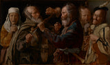 乔治·德拉·拉·图尔1630-musiciansbrawl-艺术印刷精美的艺术复制品-墙-艺术-id-amp9px40d