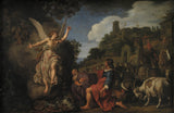 彼得·拉斯特曼1618年，天使拉斐尔带走了旧的花哨，他的儿子打印了精美的艺术复制品，墙上的艺术编号是amrqs8gxd