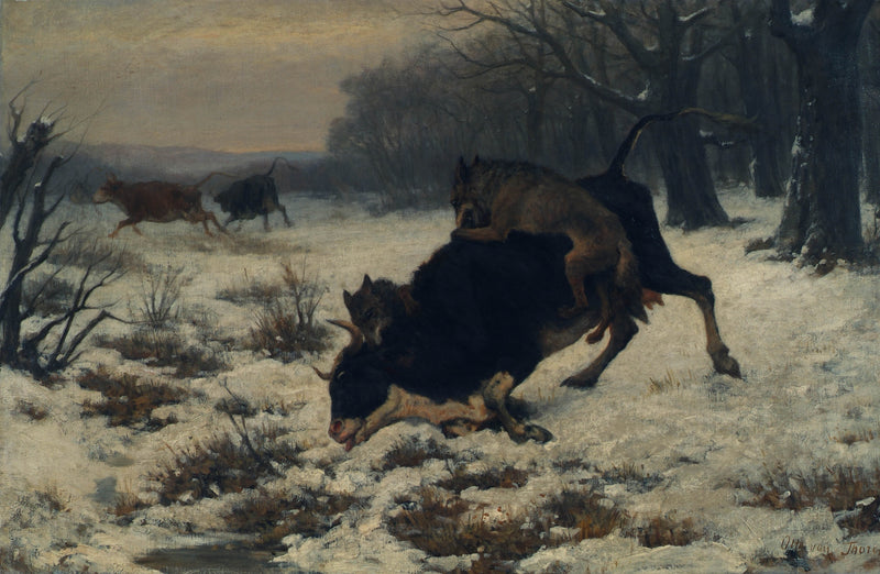 otto-von-thoren-1872-a-cow-is-attacked-by-wolves-art-print-fine-art-reproduction-wall-art-id-amtsw62hj