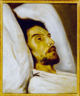 paul-delaroche-1840-ölüm yatağında-insan-portreti-bir dəfə-demişdi-armand-karrel-art-çap-incəsənət-reproduksiya-divar-art