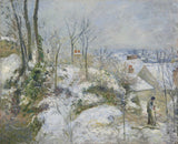 camille-Pissarro-1879-kanin-warren-at-Pontoise-snø-art-print-fine-art-gjengivelse-vegg-art-id-amy89medf
