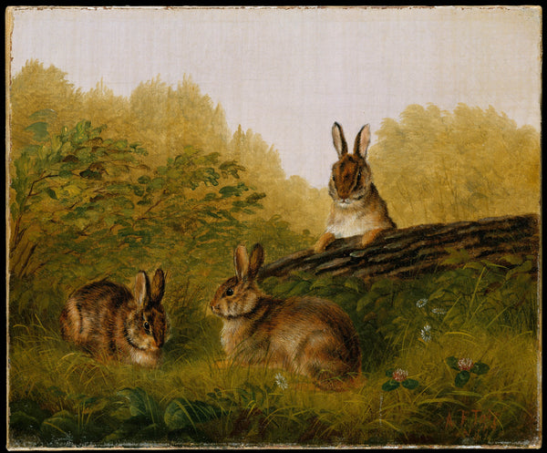 arthur-fitzwilliam-tait-1897-rabbits-on-a-log-art-print-fine-art-reproduction-wall-art-id-amzlgnzw4