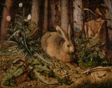 hans-hoffmann-1585-a-lebre-na-floresta-arte-impressão-belas-artes-reprodução-parede-arte-id-an1685kd0