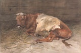 anton-mauve-1848-mentindo-touro-impressão-arte-reprodução-de-parede-arte-id-an1f79eto