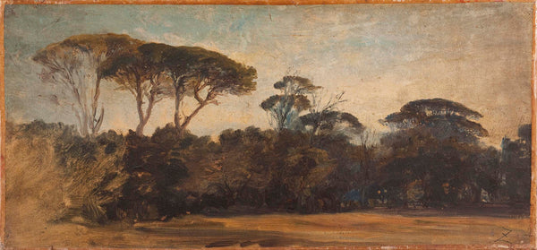felix-ziem-1847-pines-near-naples-art-print-fine-art-reproduction-wall-art