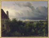 francois-edme-ricois-1829-vista-de-paris-tomando-montparnasse-impressão-de-arte-reprodução-arte-de-parede-de-finas-artes