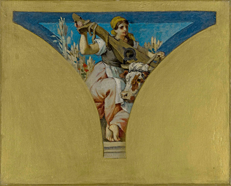 francois-emile-ehrmann-1891-sketch-for-the-village-hall-of-the-city-hall-of-paris-le-berry-art-print-fine-art-reproduction-wall-art