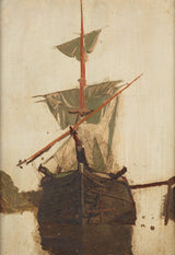 彼得·范·德·费尔登素描帆船2号艺术印刷精美的艺术再现墙艺术idan4z1fqen