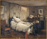 denizard-1900-la-chambre-mortuaire-de-gambetta-dans-sa-villa-jardies-a-ville-davray-janvier-1883-impression-d'art-reproduction-d'art-art-mural