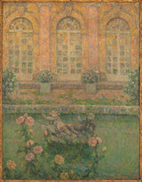 Анрі-ле-Сіданер-1917-троянди-трикутник-мистецтво-друк-образотворче мистецтво-репродукція-настінне мистецтво