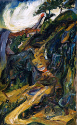 chaim-soutine，蜿蜒的道路，接近greolieres，上升的道路到greolieres，艺术印刷，精美的艺术复制品，壁画，艺术id，an7z29vos