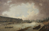 pierre-antoine-demachy-1775-grand-hall-the-pont-neuf-and-the-ile-de-la-cite-seen-from-the-pont-royal-art-print-fine-art-reproduction- zidna umjetnost