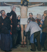 ernst-stohr-1914-oto-jezus-ma-rękę-druk-sztuki-reprodukcja-dzieł sztuki-sztuka-ścienna-id-an8lghcck