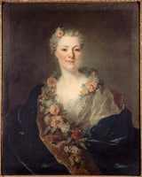 Луї-Ток-1750-портрет-пані-декана-народженого-дошки-сестри-живописця-декана-мистецтво-друк-образотворче мистецтво-репродукція-настінне мистецтво