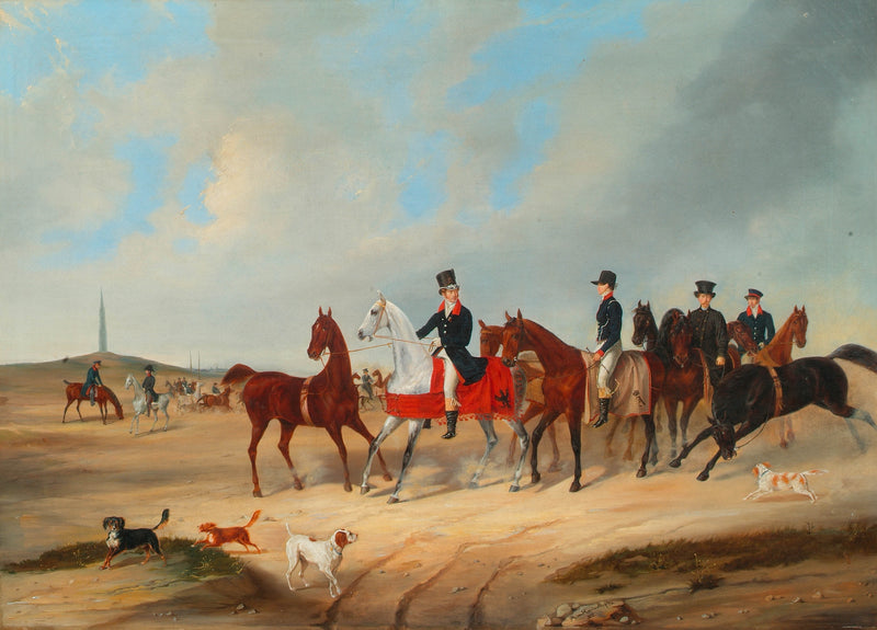 august-von-rentzell-1833-reiterkavalkade-with-dogs-art-print-fine-art-reproduction-wall-art-id-an95fnanc