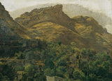 Ferdinand-georg-waldmuller-1844查看到陶尔米纳的莫拉山镇艺术印刷精美的艺术复制品墙艺术idanan5pbqx