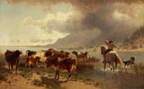 conrad-buhlmayer-1881-牛群在湖边艺术印刷精美艺术复制墙艺术 id-anbomh0d0