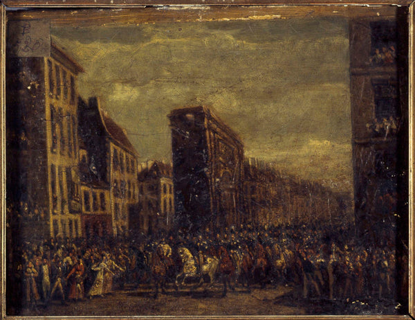 jean-zippel-1815-le-passage-sovereign-allies-on-the-boulevard-saint-denis-10-april-1814-art-print-fine-art-reproduction-wall-art