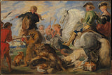 sir-edwin-henry-landseer-1824-kopia-po-rubensswolf-and-fox-hunt-art-print-reprodukcja-dzieł sztuki-wall-art-id-anbv836dj