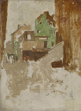 ジョージ ヘンドリック ブライトナー 1880 年モンマルトルの街路パリアート プリント美術複製壁アート ID-and02dit8
